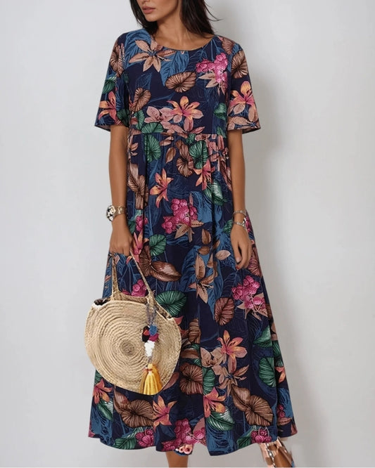 Céline | Robe Fleurie Élégante