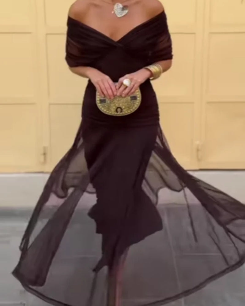 Anaïs | Robe Maxi Élégante Plissée