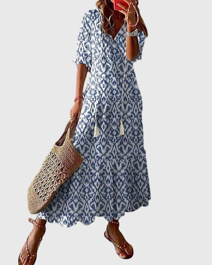 Inès | Robe Maxi Bohème Vintage