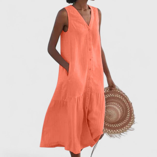 Rosélia™ | Robe Sans Manches Poches