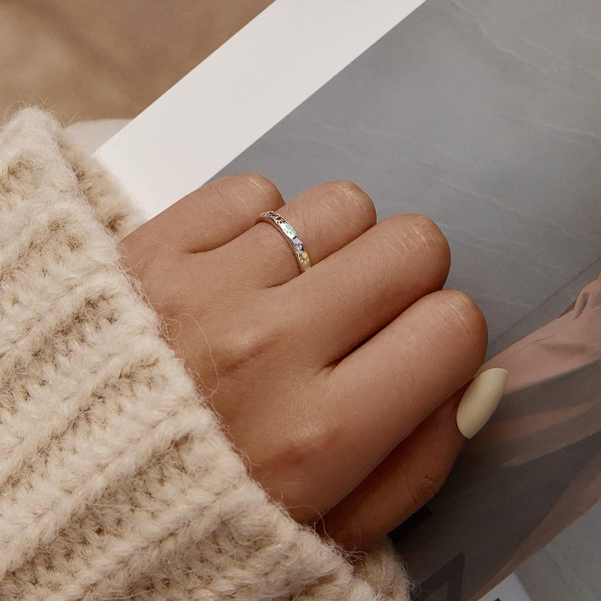 Éléa™ | Bague Empreintes Colorées