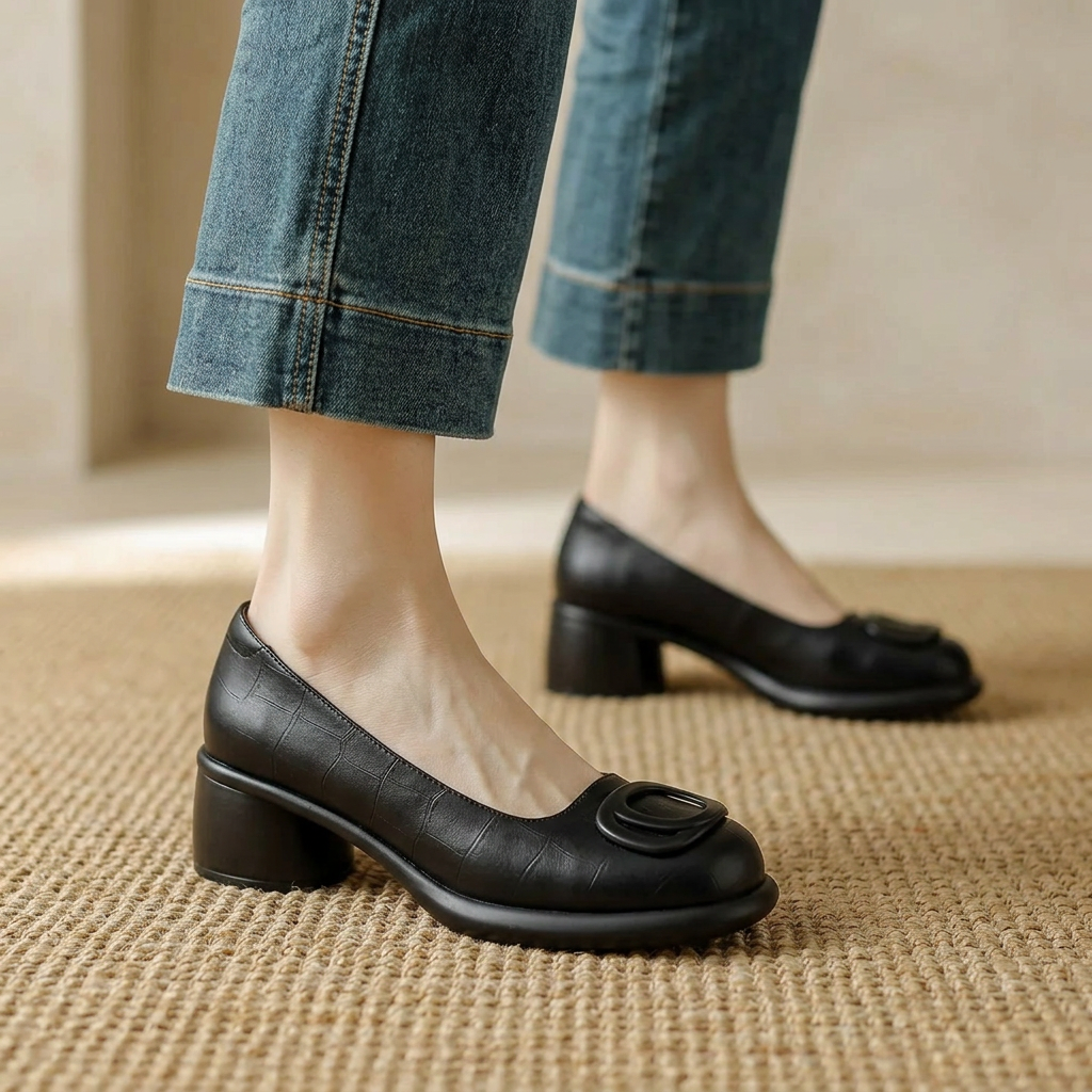 Adèle | Talons Bloc Élégants