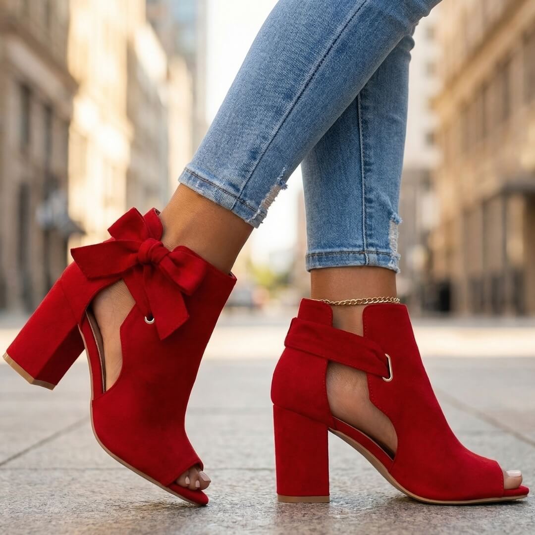 Camille | Talons Élégants avec Nœud