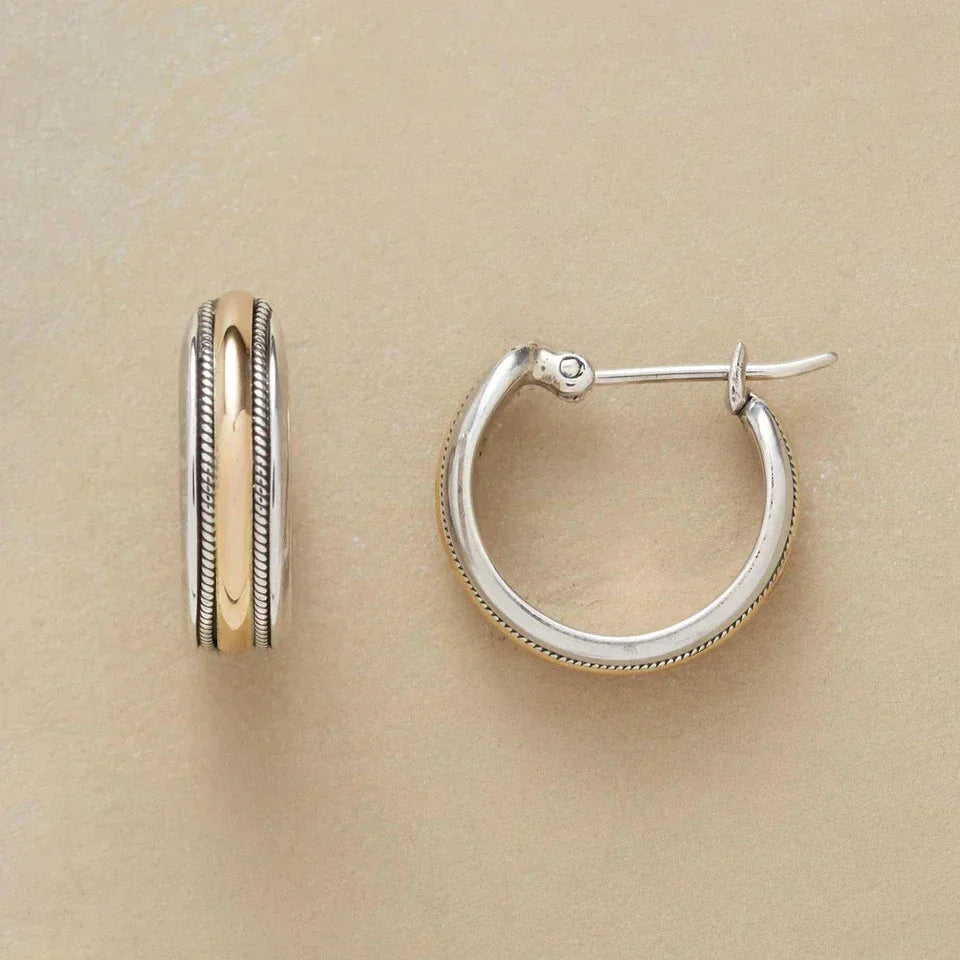 Amélie | Boucles d’Oreilles Créoles Vintage Élégantes