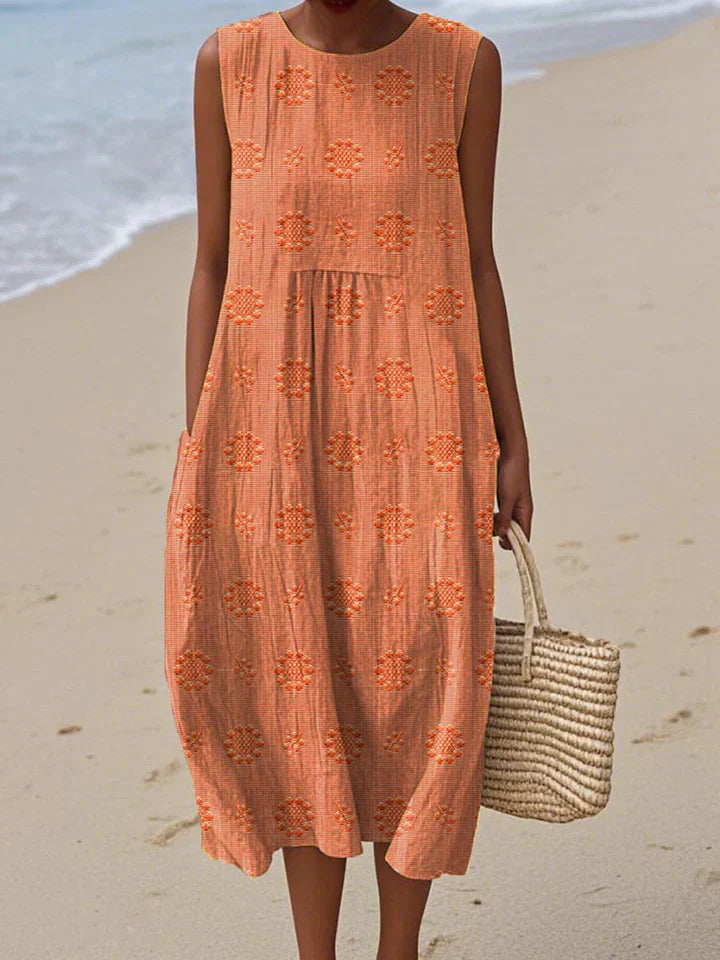 Clémérine™ | Robe Midi Poches