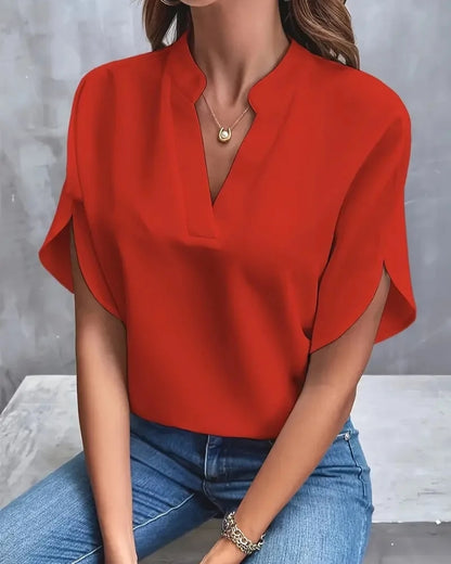 Lucie | Blouse Fluide Élégante à Col en V