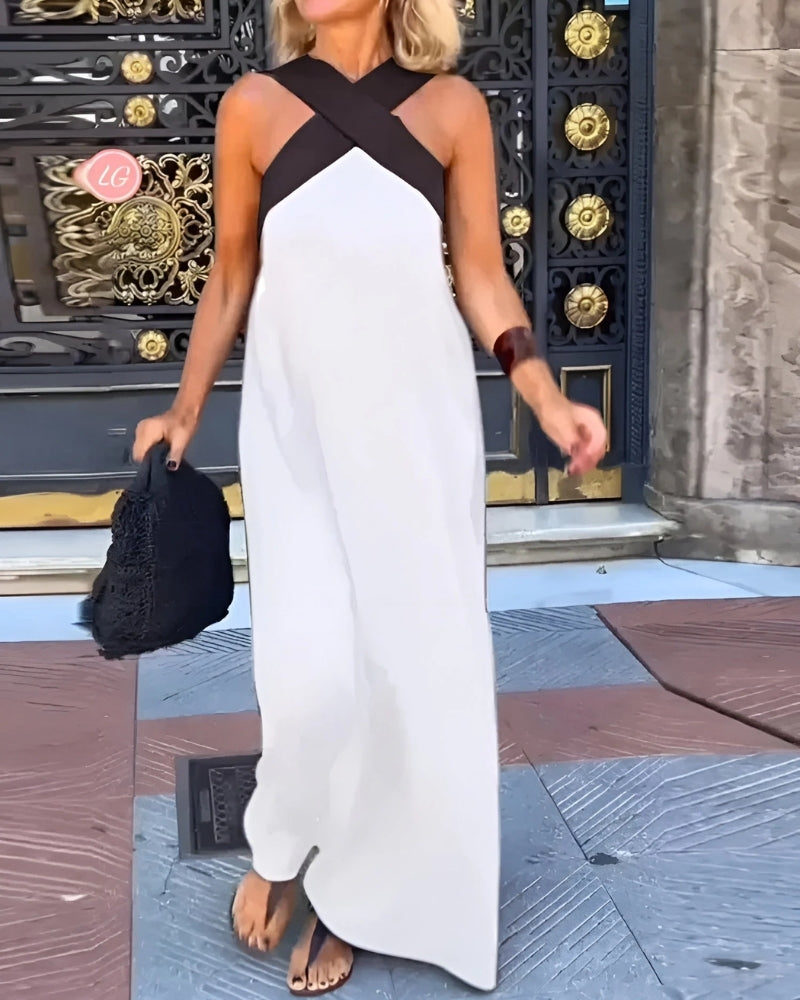 Sarah | Robe Élégante à Coupe Croisée