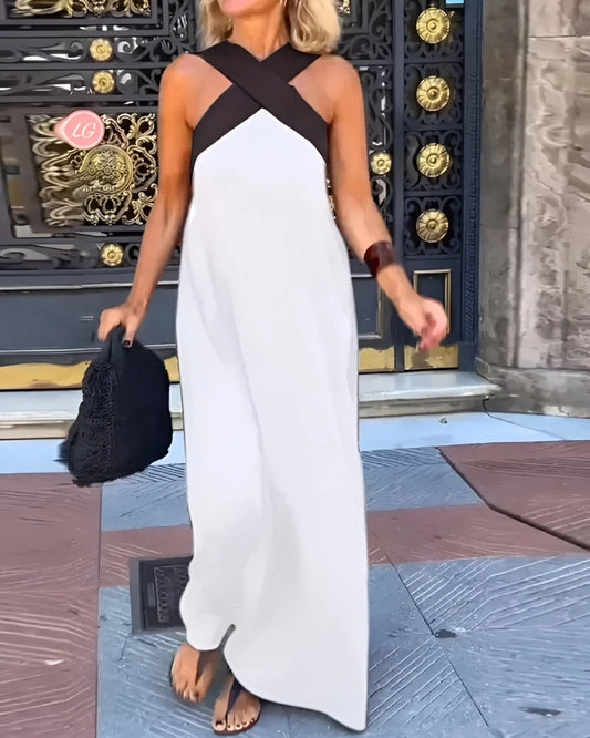 Sarah | Robe Élégante à Coupe Croisée