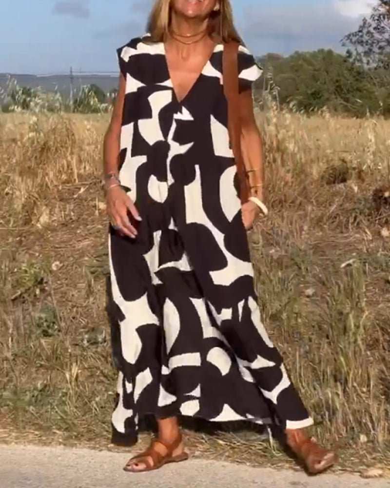 Vérissa™ | Robe V Contrastée