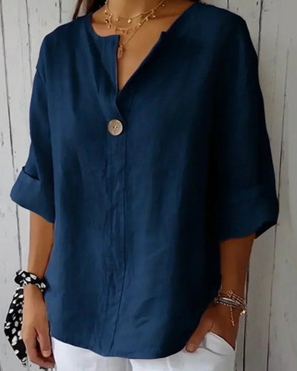 Nadia | Blouse Décontractée à Col en V