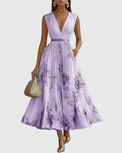 Chloé | Robe Maxi Élégante Plissée