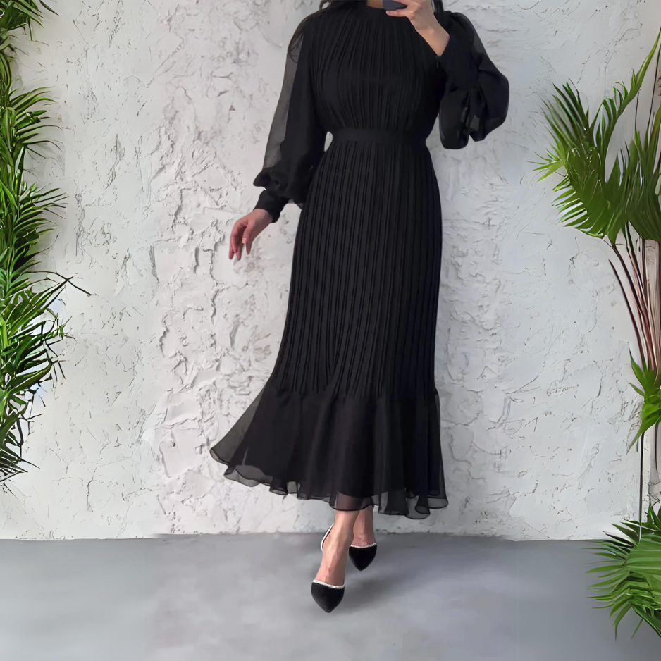 Seravelle™ | Robe Plissée Taille Marquée