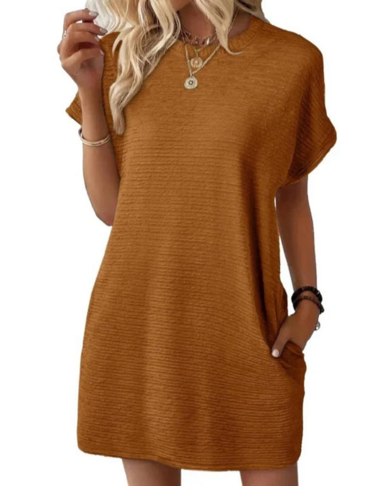 Jeanne | Robe d’Été Minimaliste à Col Rond