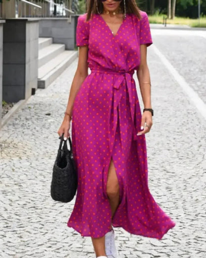 Louise | Robe Croisée à Motif Floral