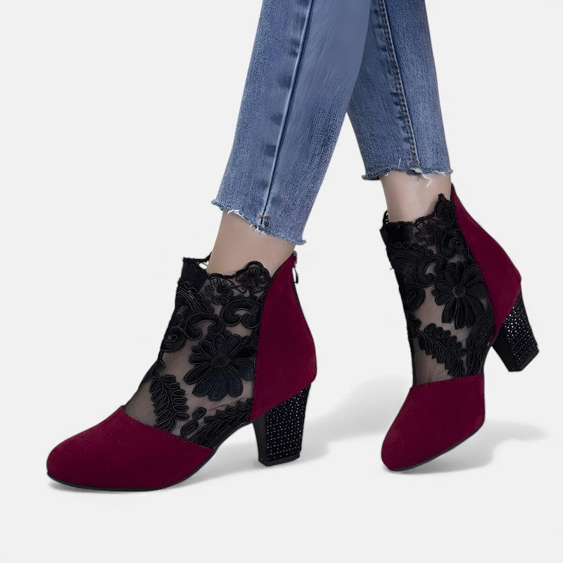 Chloé™ | Bottines Printanières Ajourées