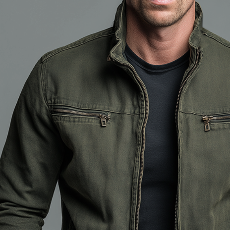 Lucas | Veste Vintage à Fermeture Éclair