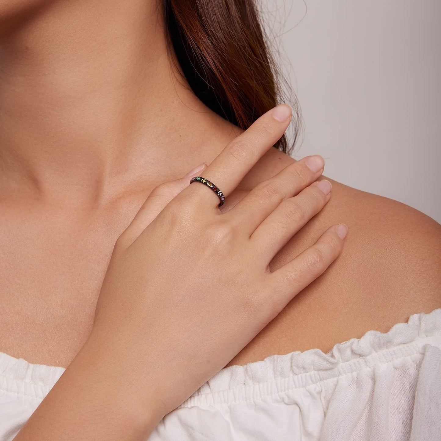 Éléa™ | Bague Empreintes Colorées