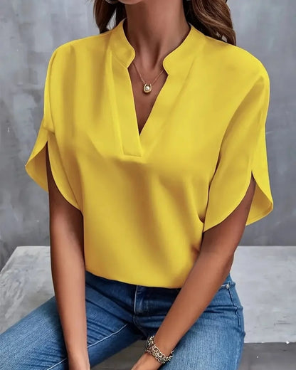Lucie | Blouse Fluide Élégante à Col en V