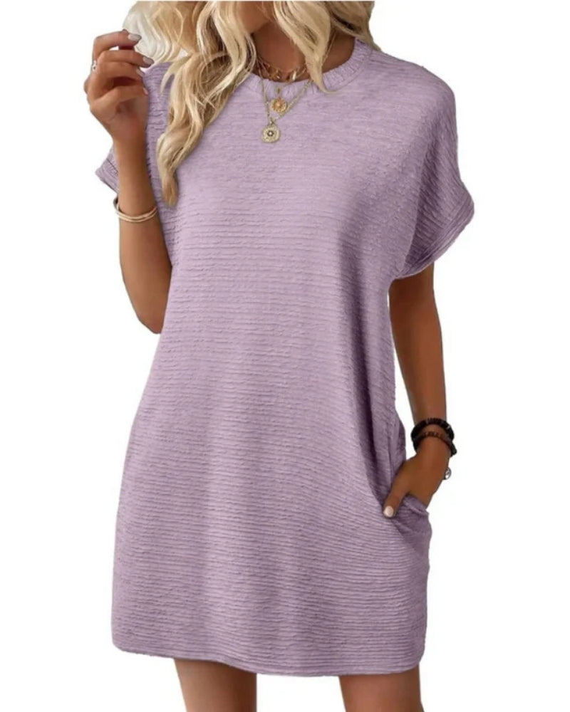 Jeanne | Robe d’Été Minimaliste à Col Rond