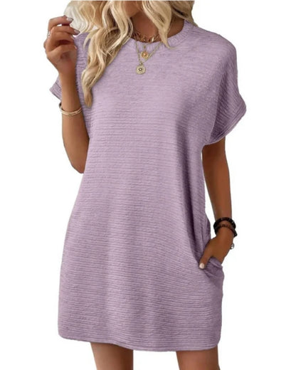 Jeanne | Robe d’Été Minimaliste à Col Rond