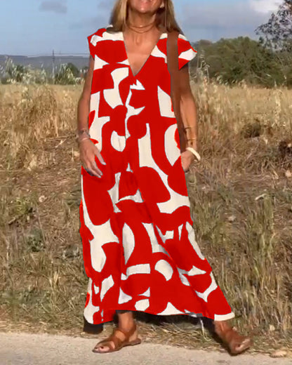 Vérissa™ | Robe V Contrastée