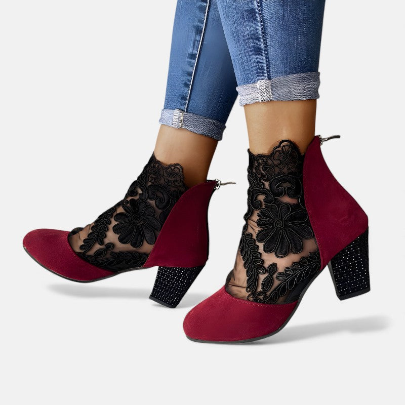 Chloé™ | Bottines Printanières Ajourées