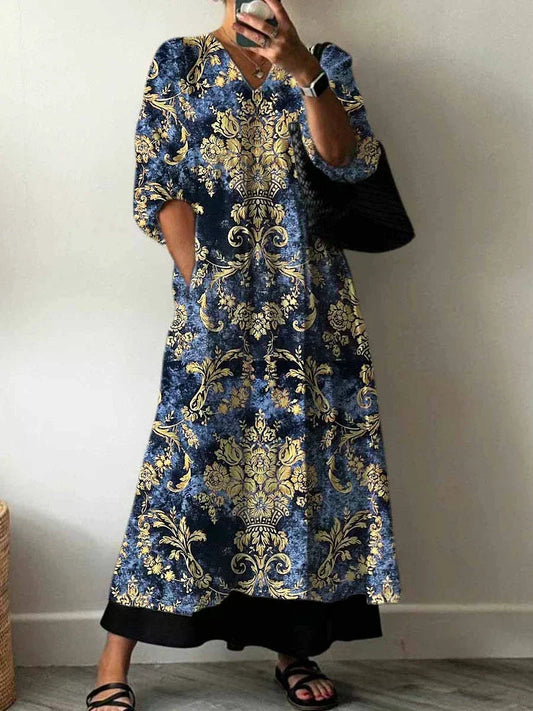 Nora | Robe Élégante à Motif Imprimé
