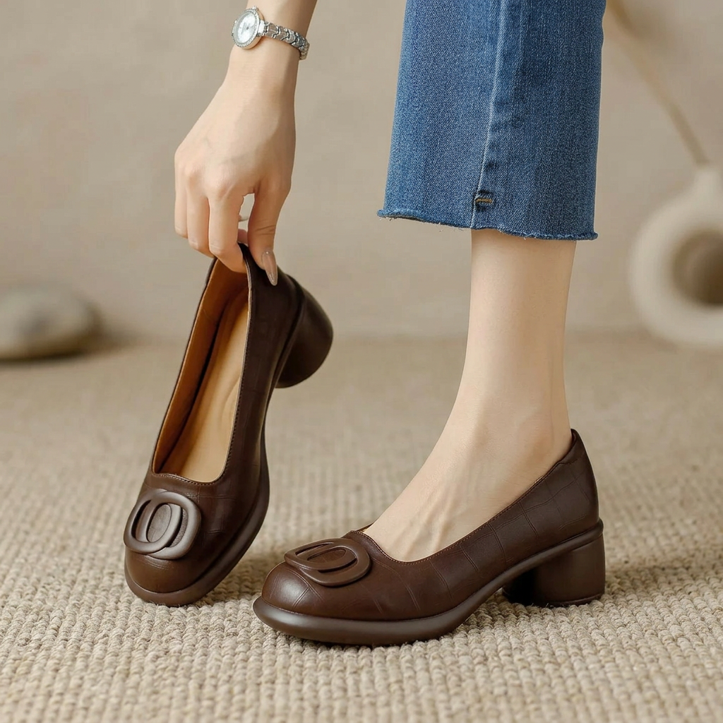 Adèle | Talons Bloc Élégants