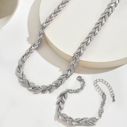 Marilou™ | Parure Maillons Tressés