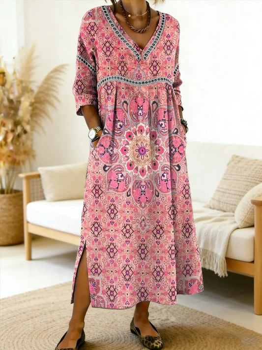 Élodie | Robe Imprimée Intemporelle