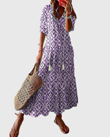 Sarah | Robe Maxi Bohème Vintage