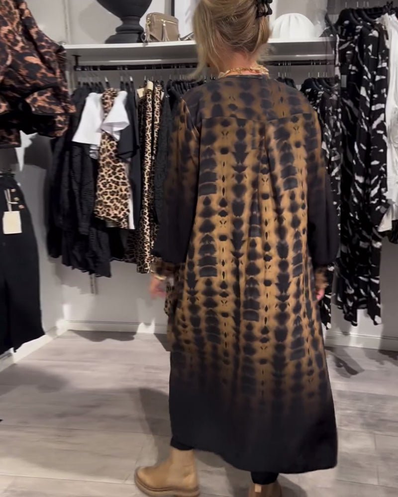Séverine™ | Robe Midi Motif