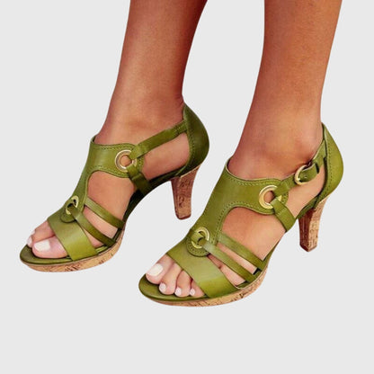 Manon™ | Sandales Boucles Métalliques Chic