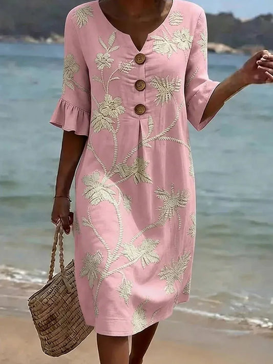 Chloé | Robe Décontractée à Imprimé Floral