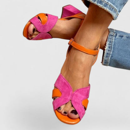 Noémie™ | Sandales à Talon Colorées