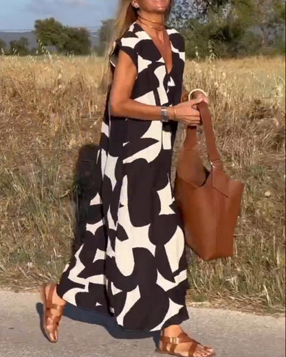 Vérissa™ | Robe V Contrastée