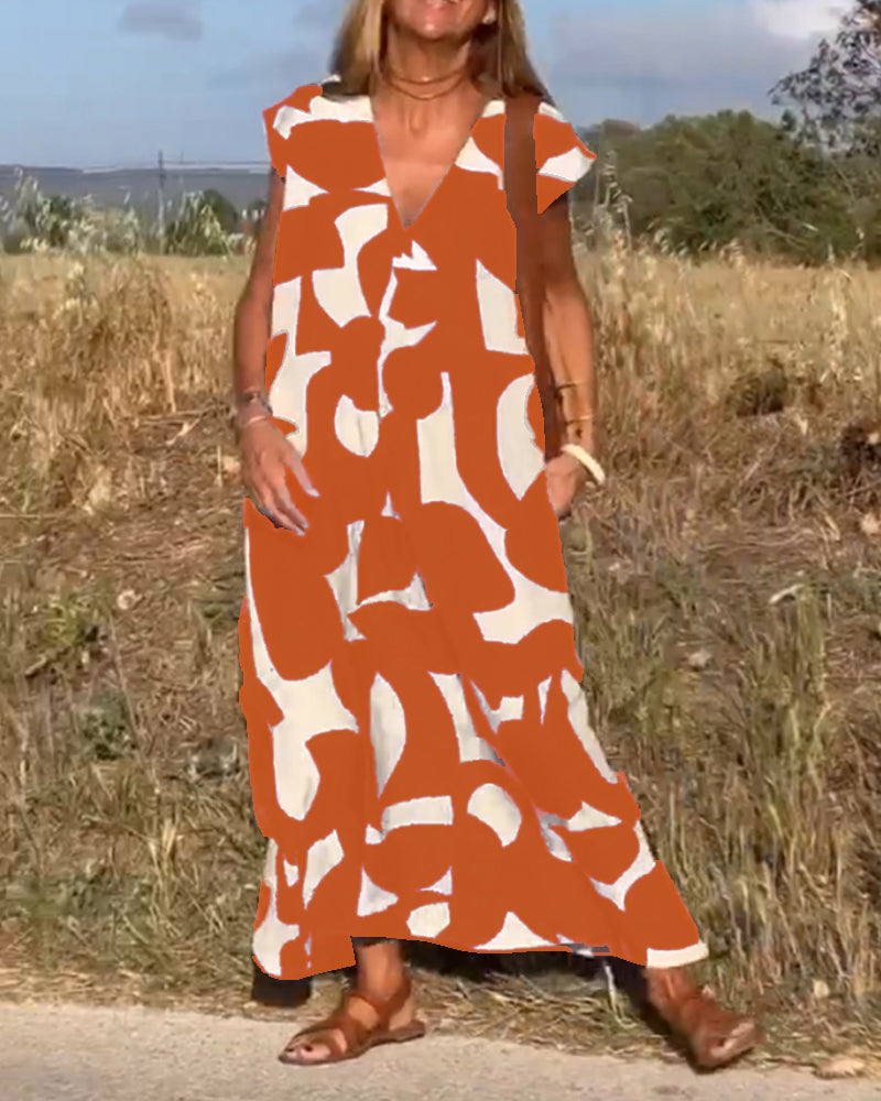 Vérissa™ | Robe V Contrastée