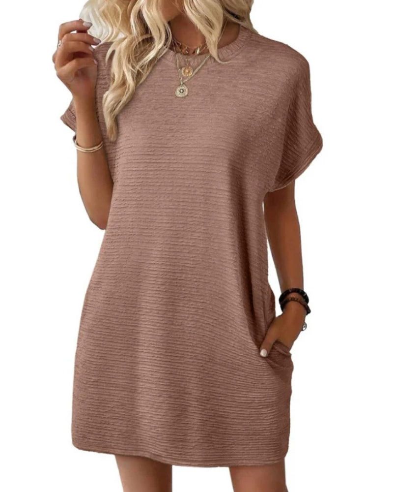 Jeanne | Robe d’Été Minimaliste à Col Rond