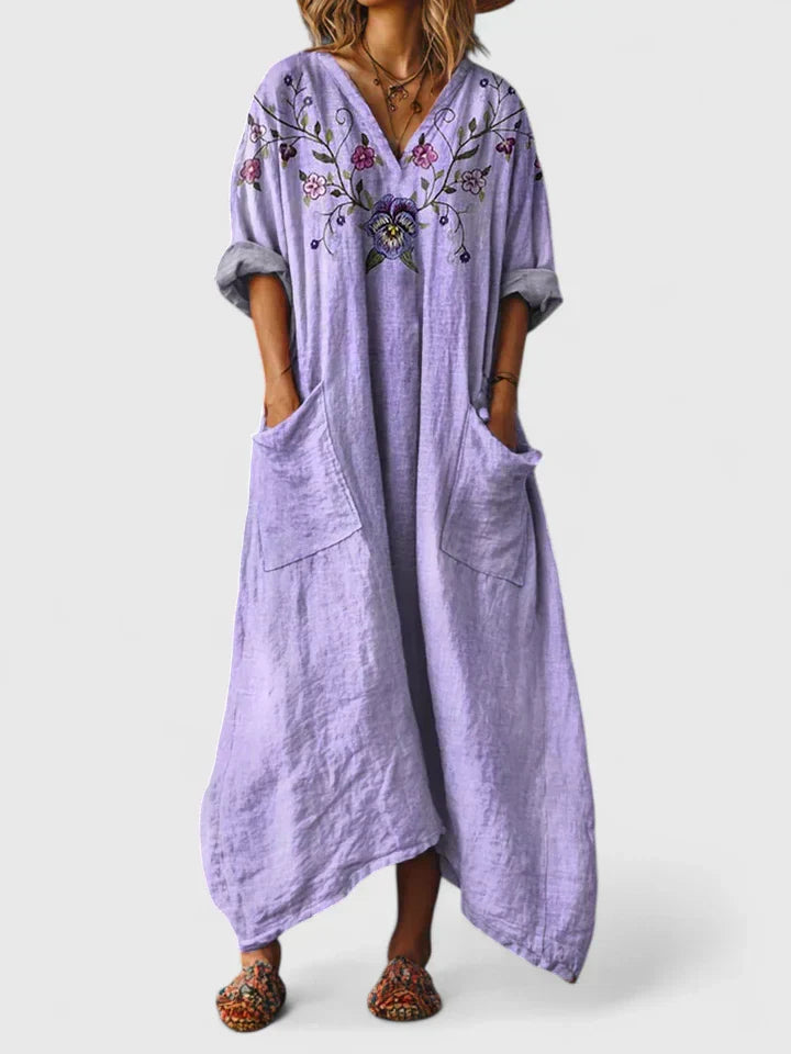 Veloria™ | Robe Longue Poches