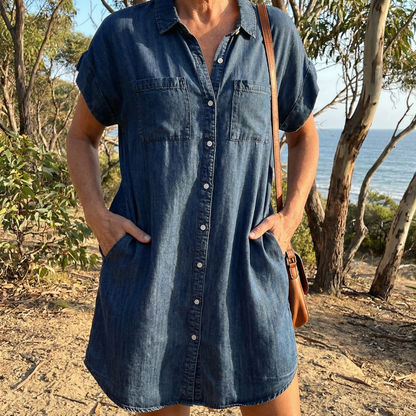 Mariette™ | Robe Chemise Poches