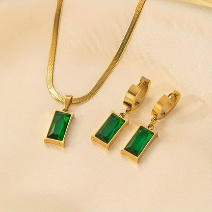 Estelle™ | Parure Pierre Verte