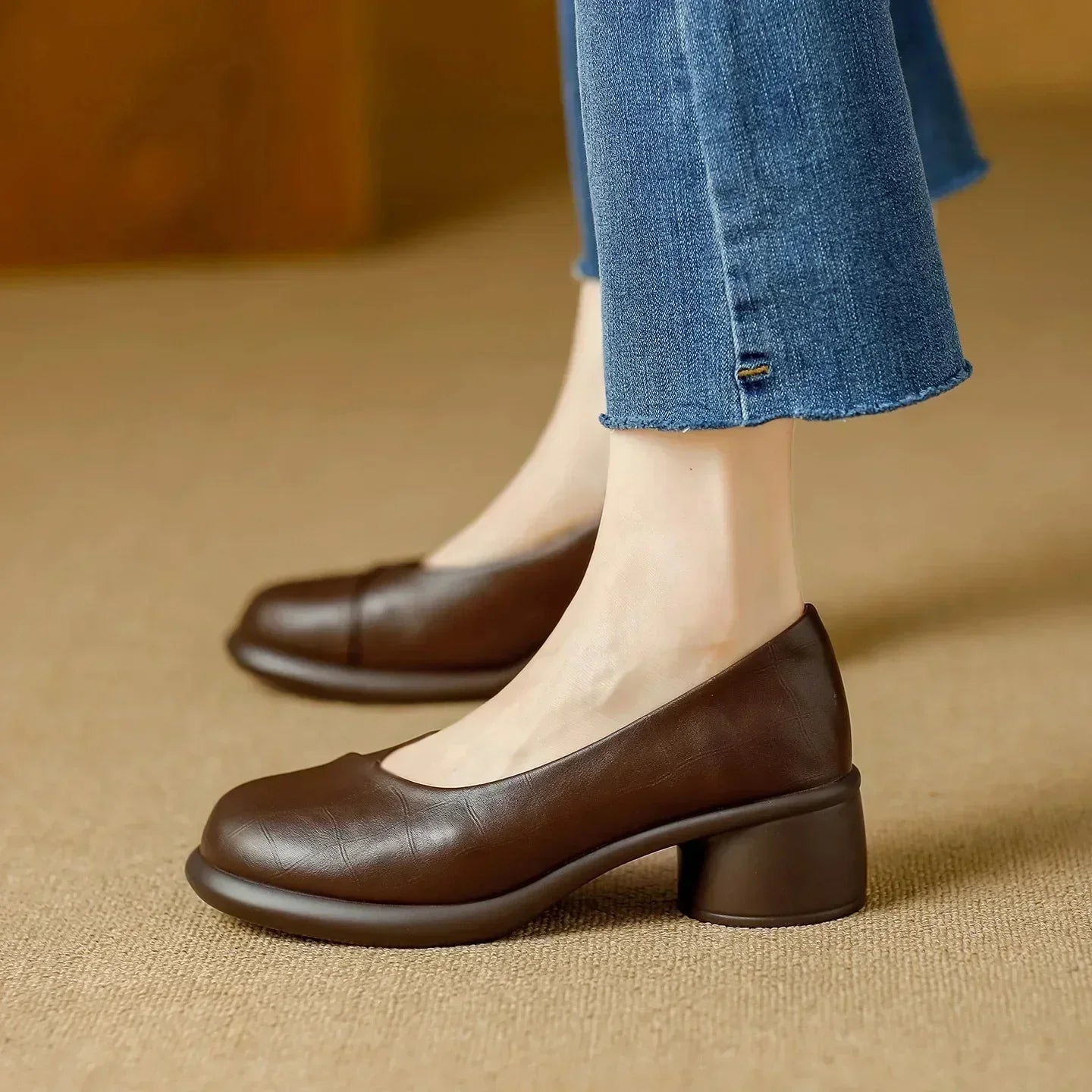 Brigitte | Talons Blocs Élégants