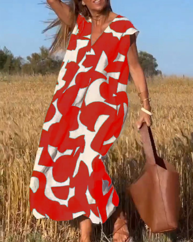 Vérissa™ | Robe V Contrastée