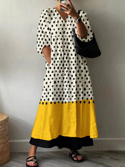 Louise | Robe Élégante Imprimée