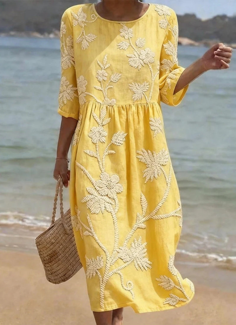 Juliette | Robe Décontractée à Motif Fleuri