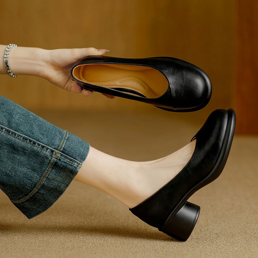 Brigitte | Talons Blocs Élégants