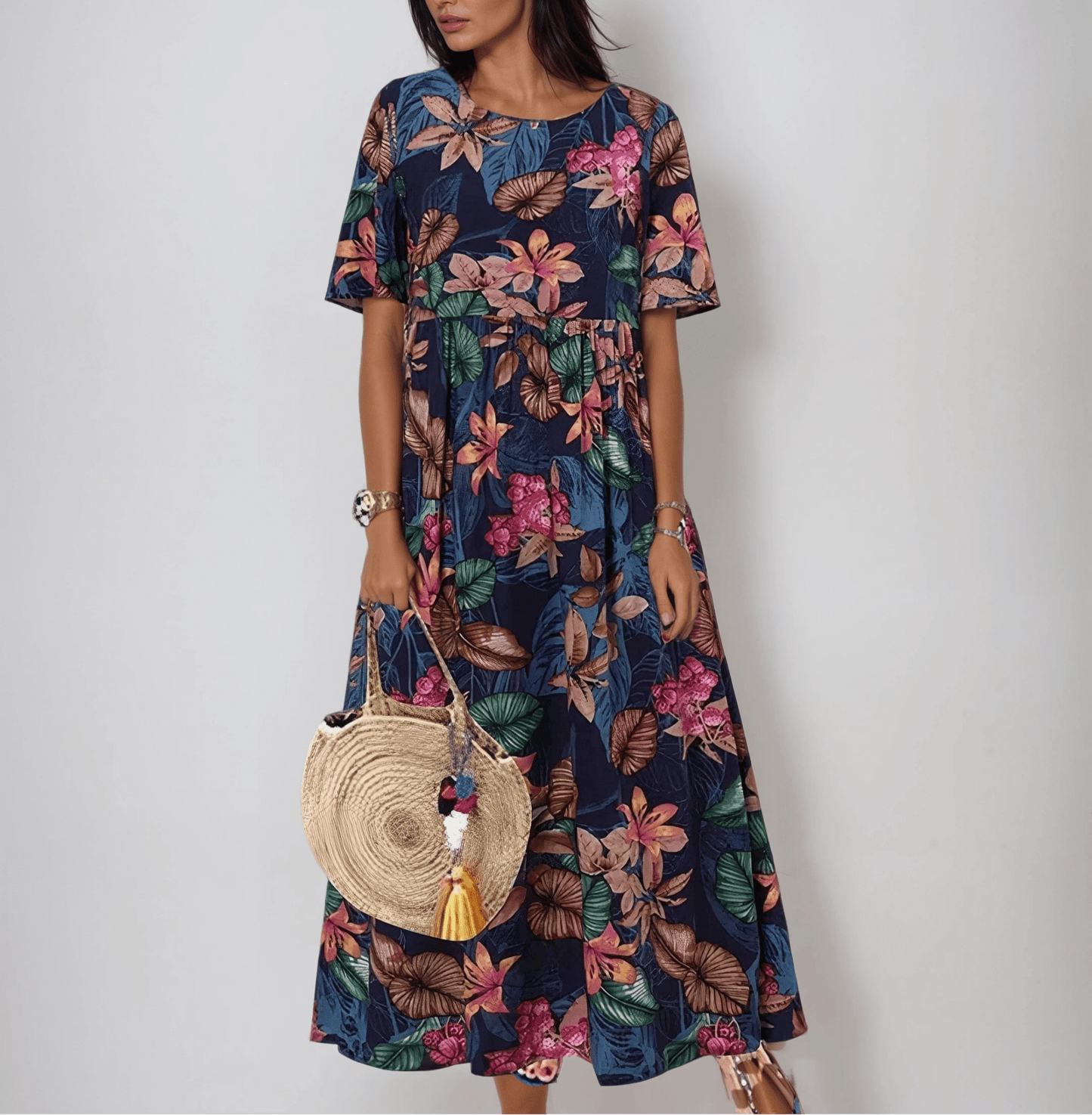 Céline | Robe Fleurie Élégante