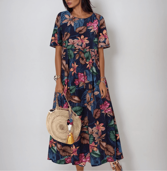 Céline | Robe Fleurie Élégante