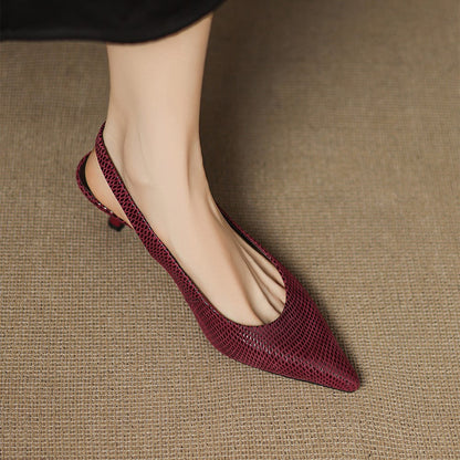 Noémie | Talons Slingback Pointus Élégants
