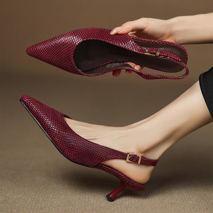 Noémie | Talons Slingback Pointus Élégants